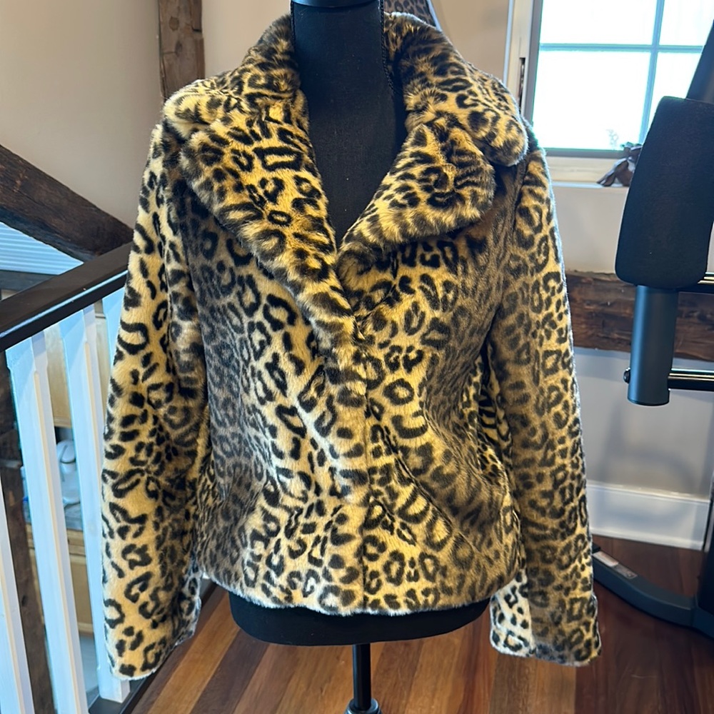 One of a kind faux fur short jacket I had made
